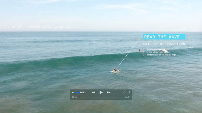 Coach ev sitting turn surf lesson